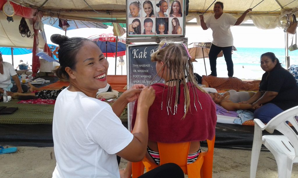 hair braiding kamala beach phuket