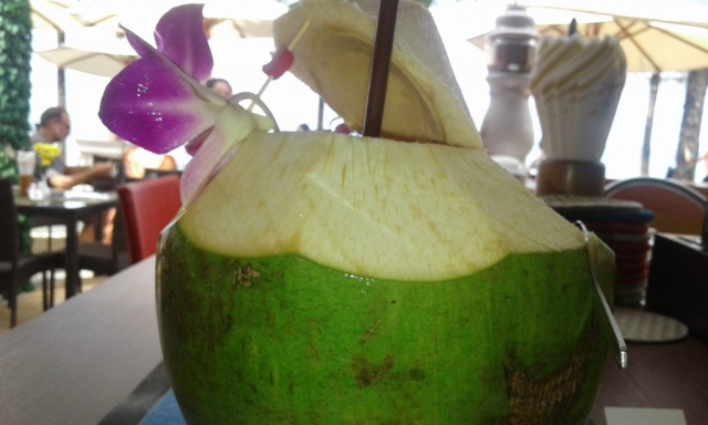 fresh coconut at Lillo Resort, Kamala Beach, Phuket